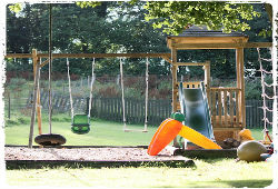 outdoor play area at clydey