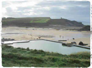 Scenic Bude as seen from the cliff tops