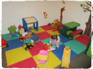 The indoor soft play area at Court Farm