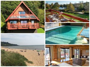 collage of images showing family friendly scotland holidays at thistle lodges