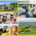 collage of images showing child and family friendly isle of wight holidays at nettlecombe farm