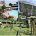 collage of images showing child friendly devon holidays at country life