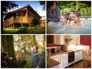 collage of images showing child friendly holidays at cropton forest