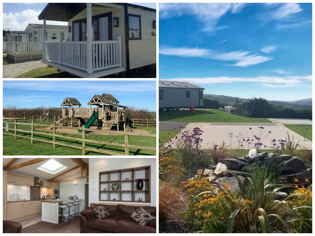 collage of images showing child and family friendly cornwall holidays at pentire