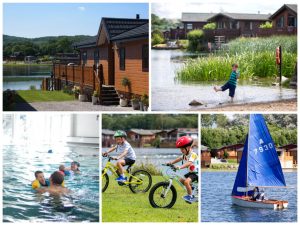 collage of images showing child friendly holidays at south lakeland leisure park