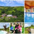 collage of images showing child and family friendly holidays at coulscott