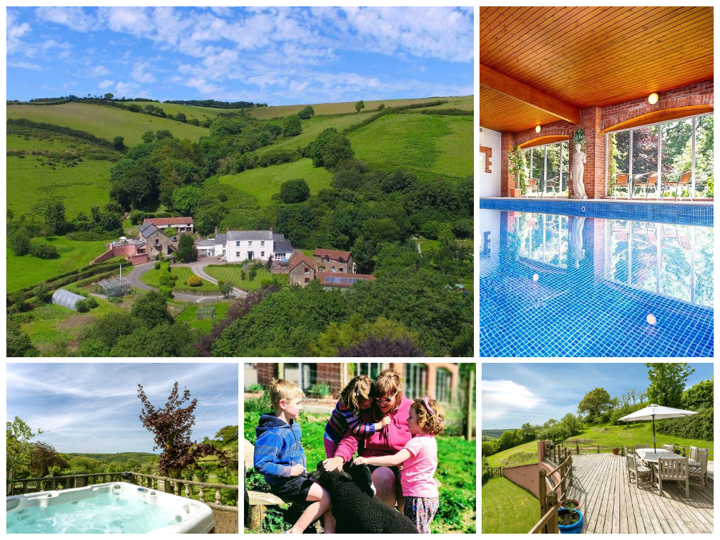 collage of images showing child and family friendly holidays at coulscott