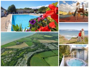 collage of images showing shorefield country park, hampshire