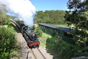 railway cottage and carriage