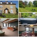 collage of images showing child and family friendly herefordshire holidays at woodend farmhouse stays