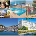 collage of images showing child and family friendly holidays at tlh leisure resort torquay
